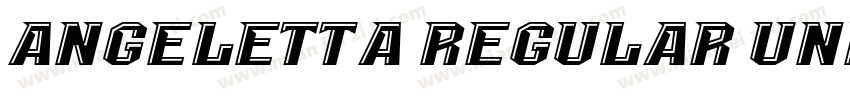 Angeletta Regular Undefined字体转换